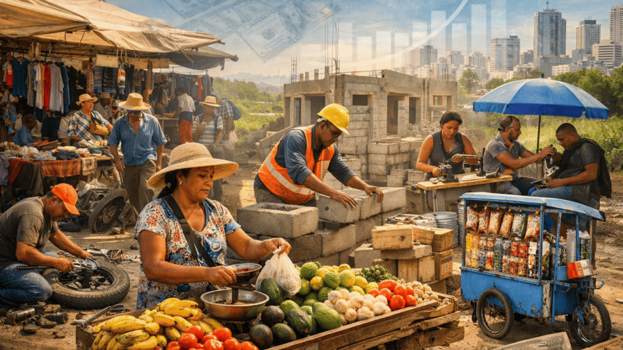 La informalidad econ&oacute;mica en RD y su peso social