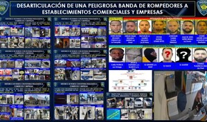 Polic&iacute;a desmantela banda acusada de robar m&aacute;s de RD$14 millones en varios negocios del pa&iacute;s