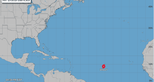 Dolly se debilitar&iacute;a antes de llegar al Caribe, pero sus lluvias podr&iacute;an alcanzar RD