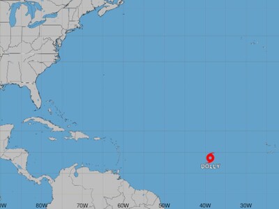 Se forma la tormenta tropical Dolly en el Atlántico central