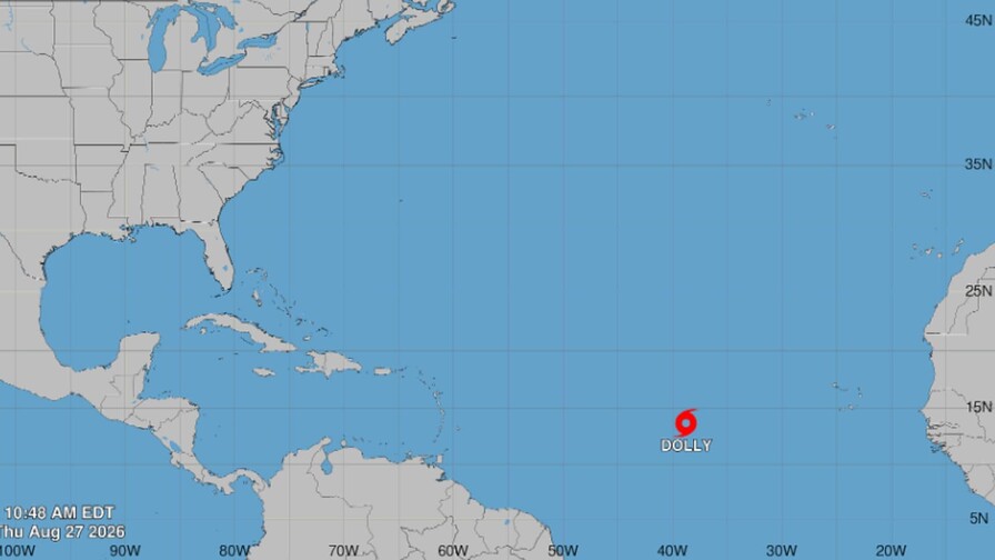 Se forma la tormenta tropical Dolly en el Atl&aacute;ntico central sin riesgo por ahora en tierra