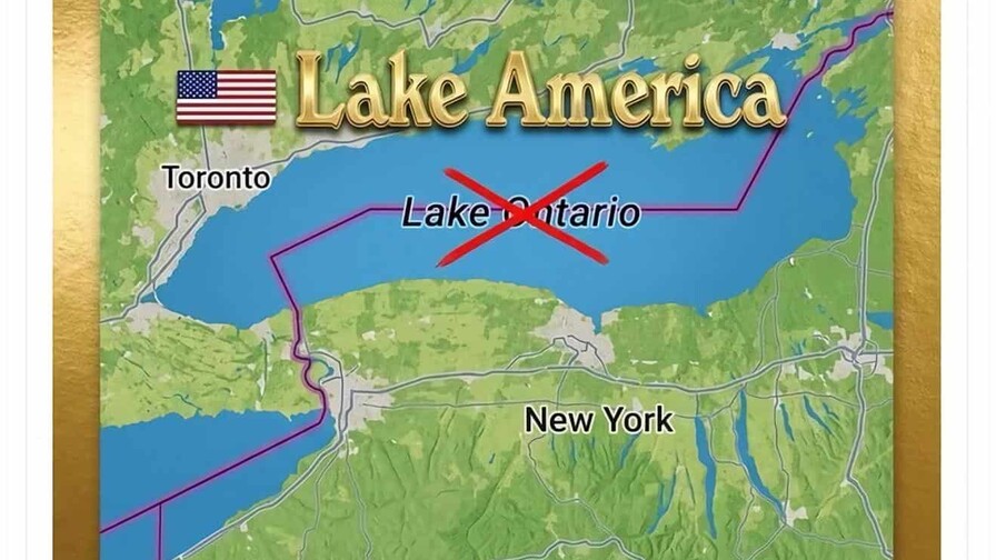 Trump firma un decreto para cambiar el nombre del Lago Ontario a Lago de América Trump firma un decreto para cambiar el nombre del Lago Ontario a Lago de América