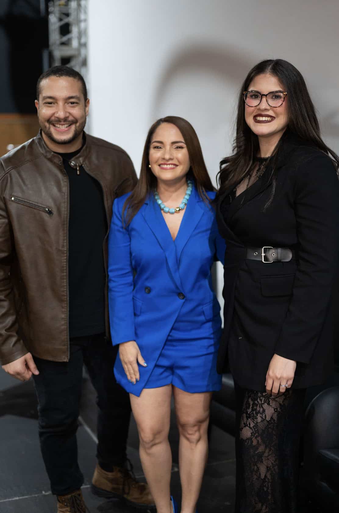 Douglas Castillo, Jenniffer Arias y Clayra Morales.