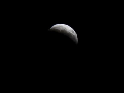 Eclipse lunar ilumina el cielo de Santo Domingo