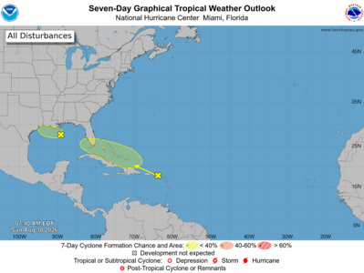Puerto Rico recibe lluvias de la tormenta tropical Dolly
