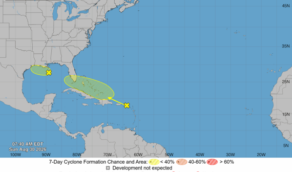 Puerto Rico espera un respiro de Dolly: sus lluvias podr&iacute;an aliviar la fuerte sequ&iacute;a