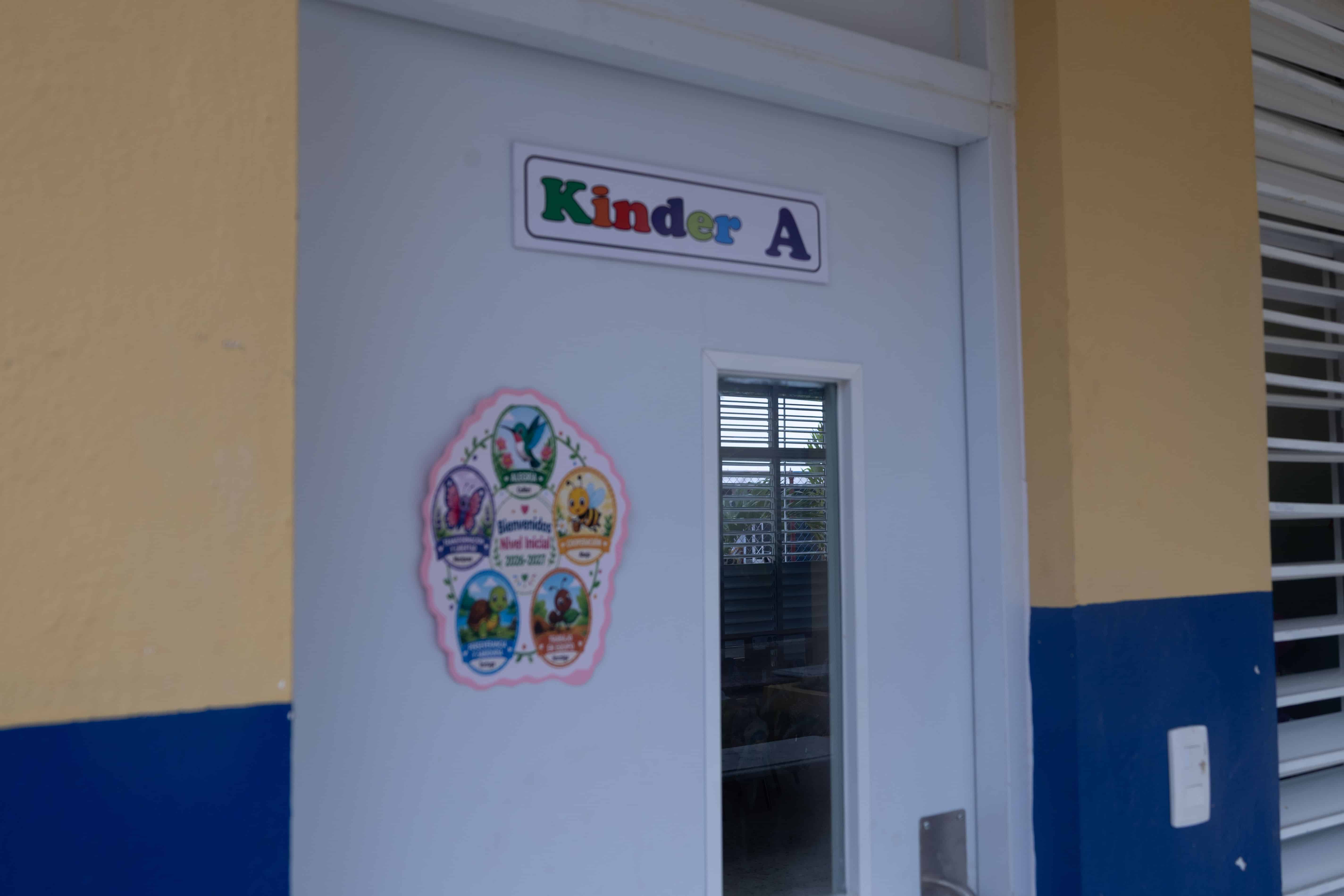 El aula de Kinder A del centro educativo Casa de la Providencia, una de las nuevas instalaciones habilitadas para el nivel inicial.