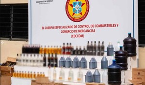 Piden investigar origen del alcohol et&iacute;lico incautado en operativo contra bebidas clandestinas