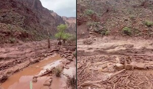 Inundaciones repentinas en el Gran Ca&ntilde;&oacute;n dejan unos 15 desaparecidos y 62 evacuados