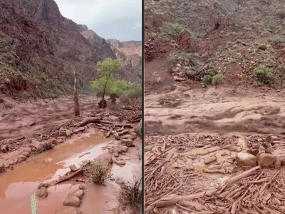 Inundaciones repentinas en el Gran Cañón dejan unos 15 desaparecidos