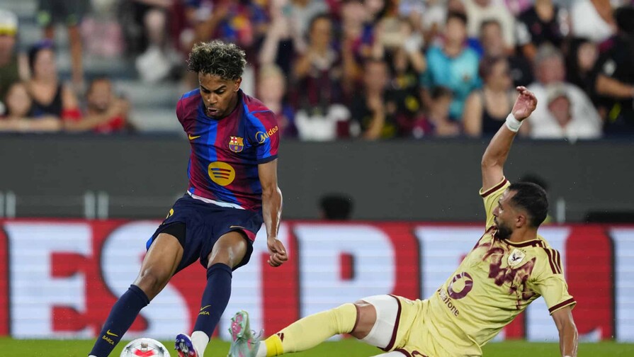 Lamine Yamal hace historia ante el Rayo y bate un registro goleador de Messi en el Barcelona Lamine Yamal hace historia ante el Rayo y bate un registro goleador de Messi en el Barcelona