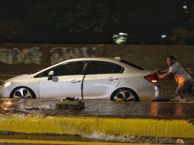 Inundaciones en Santo Domingo por lluvias intensas