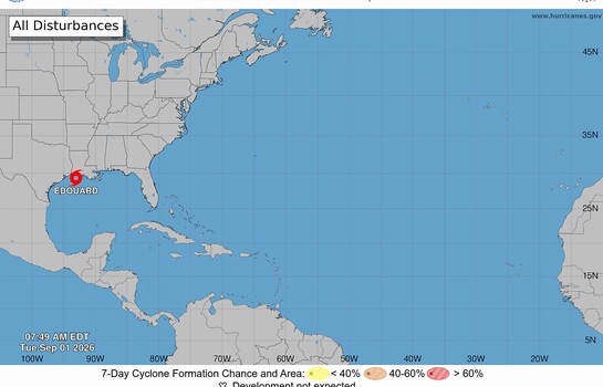 La tormenta Edouard se fortalece rumbo a Texas y Luisiana; puede tomar fuerza de hurac&aacute;n