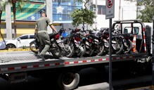 Intrant y Digesett fiscalizan a m&aacute;s de 82 motociclistas por violar normas de tr&aacute;nsito