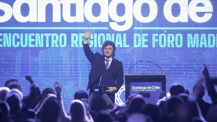 Milei pide unidad en la derecha y quitar el cáncer de la izquierda en Foro Madrid Milei pide unidad en la derecha y quitar el cáncer de la izquierda en Foro Madrid