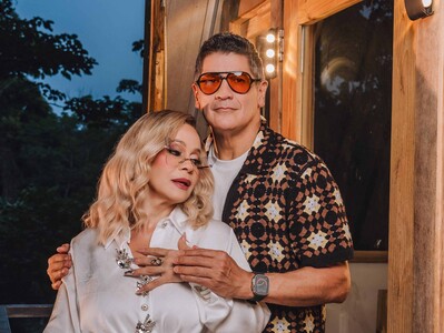 Miriam Cruz y Eddy Herrera en concierto de Ramón Orlando
