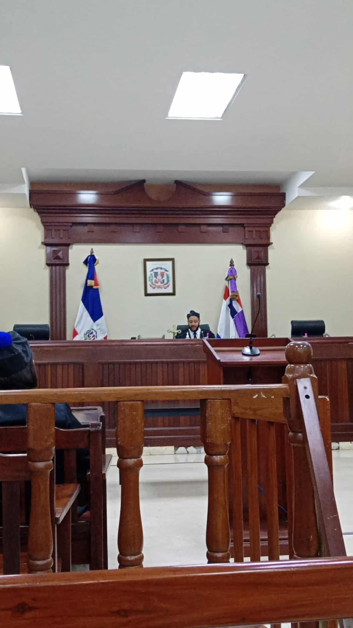El juez Deiby Timoteo Peguero durante la audiencia del caso Senasa