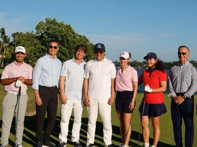 David Collado acompaña a Lorena Ochoa en Casa de Campo