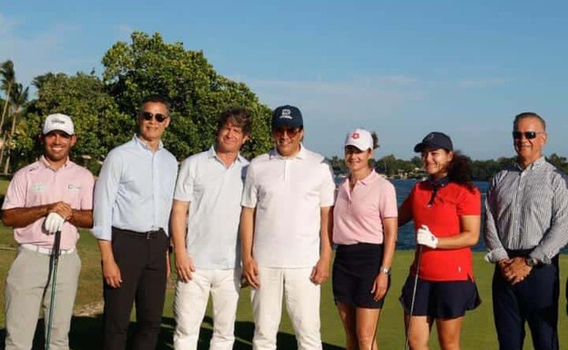 David Collado acompa&ntilde;a a la legendaria golfista Lorena Ochoa a su primera visita a Casa de Campo