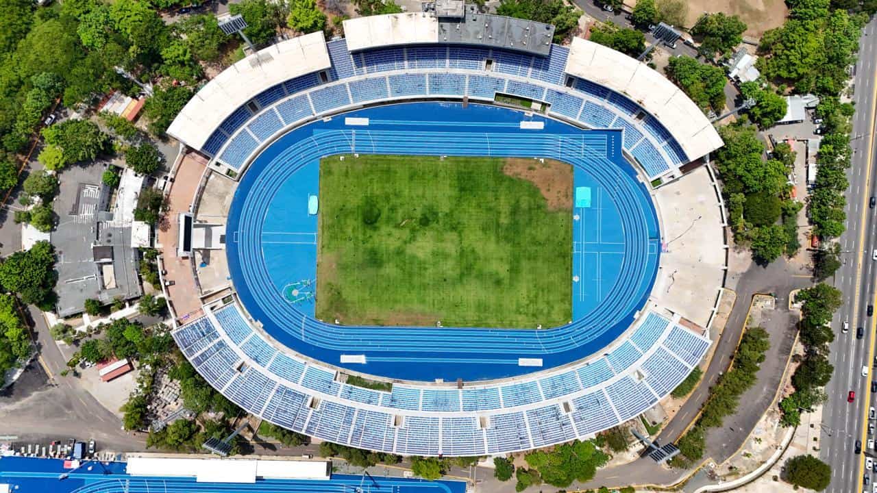 Imagen del Estadio Olímpico Félix Sánchez.