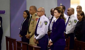 Raquel Pe&ntilde;a y Faride Raful encabezaron reuni&oacute;n de seguridad ciudadana en el Palacio de la Polic&iacute;a