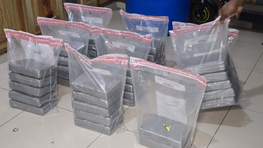 DNCD incauta 42 paquetes de presunta cocaína en puerto Caucedo con destino a Francia DNCD incauta 42 paquetes de presunta cocaína en puerto Caucedo con destino a Francia