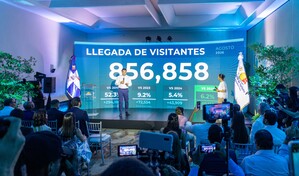 El pa&iacute;s recibi&oacute; 8.5 millones de visitantes entre enero y agosto de 2026