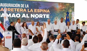 Presidente Abinader entrega rehabilitada carretera Las Espinas- Jamao al Norte