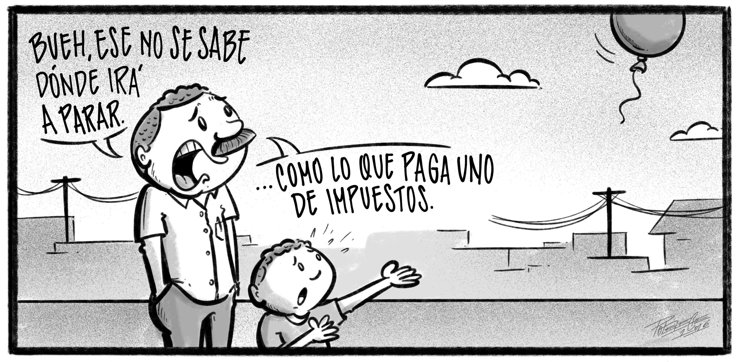 Caricatura de Noticiero Poteleche 16 septiembre 2026