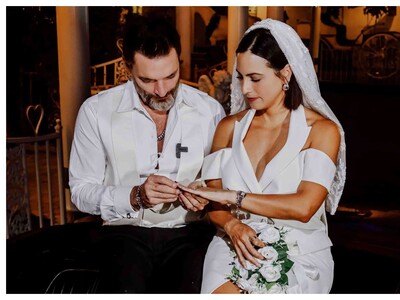 Julián Gil y Valeria Marín se casan nuevamente en Las Vegas
