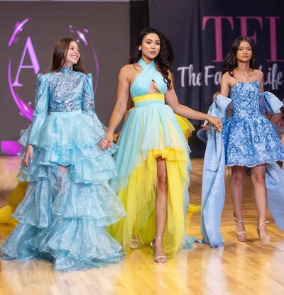 Leticia Lasose lleva el universo de Aurora Dresses a New York Fashion Week con "Sophia"