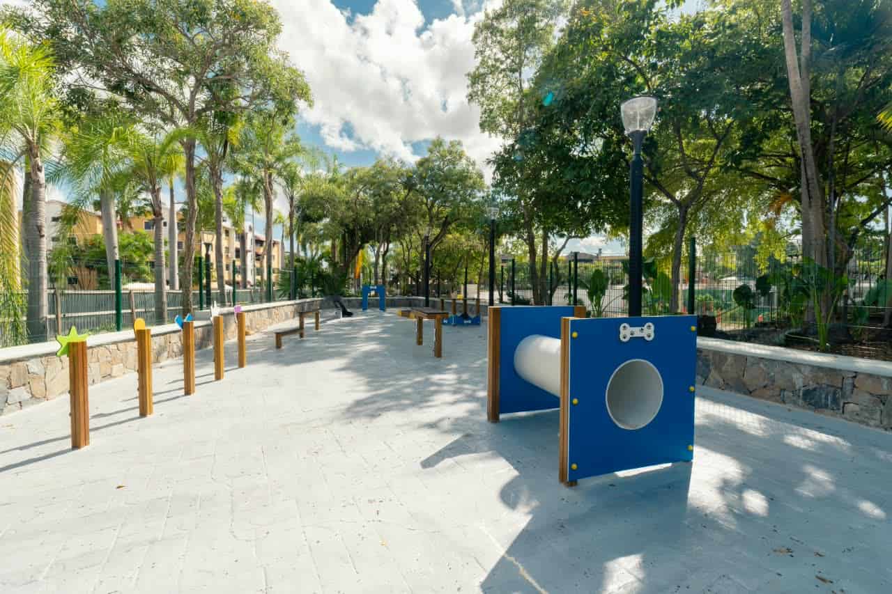 Parte del parque intervenido.