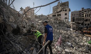 El edificio derrumbado en Gaza, uno de los 2,000 a borde del colapso en la Franja