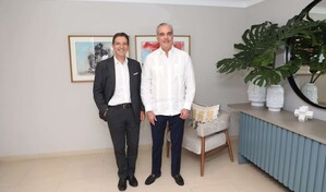 Presidente de Google Cloud para Am&eacute;rica Latina visita a Luis Abinader en Santiago