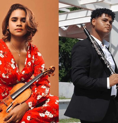 Dos j&oacute;venes dominicanos llegan a la Academia Latinoamericana de M&uacute;sica Avanzada