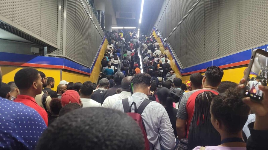 Retrasos en la línea 2 del Metro de Santo Domingo se deben a una avería en una celda eléctrica Retrasos en la línea 2 del Metro de Santo Domingo se deben a una avería en una celda eléctrica