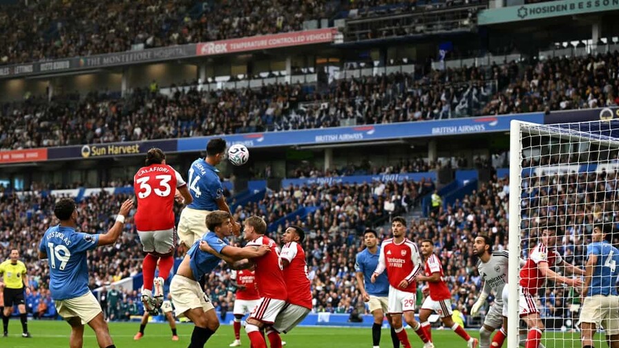El Brighton pone fin al invicto del Arsenal con una goleada hist&oacute;rica