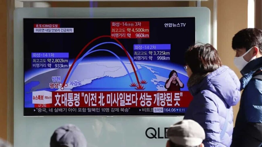 Corea del Norte lanza proyectil hacia el mar de Japón tras crítica al OIEA Corea del Norte lanza proyectil hacia el mar de Japón tras crítica al OIEA