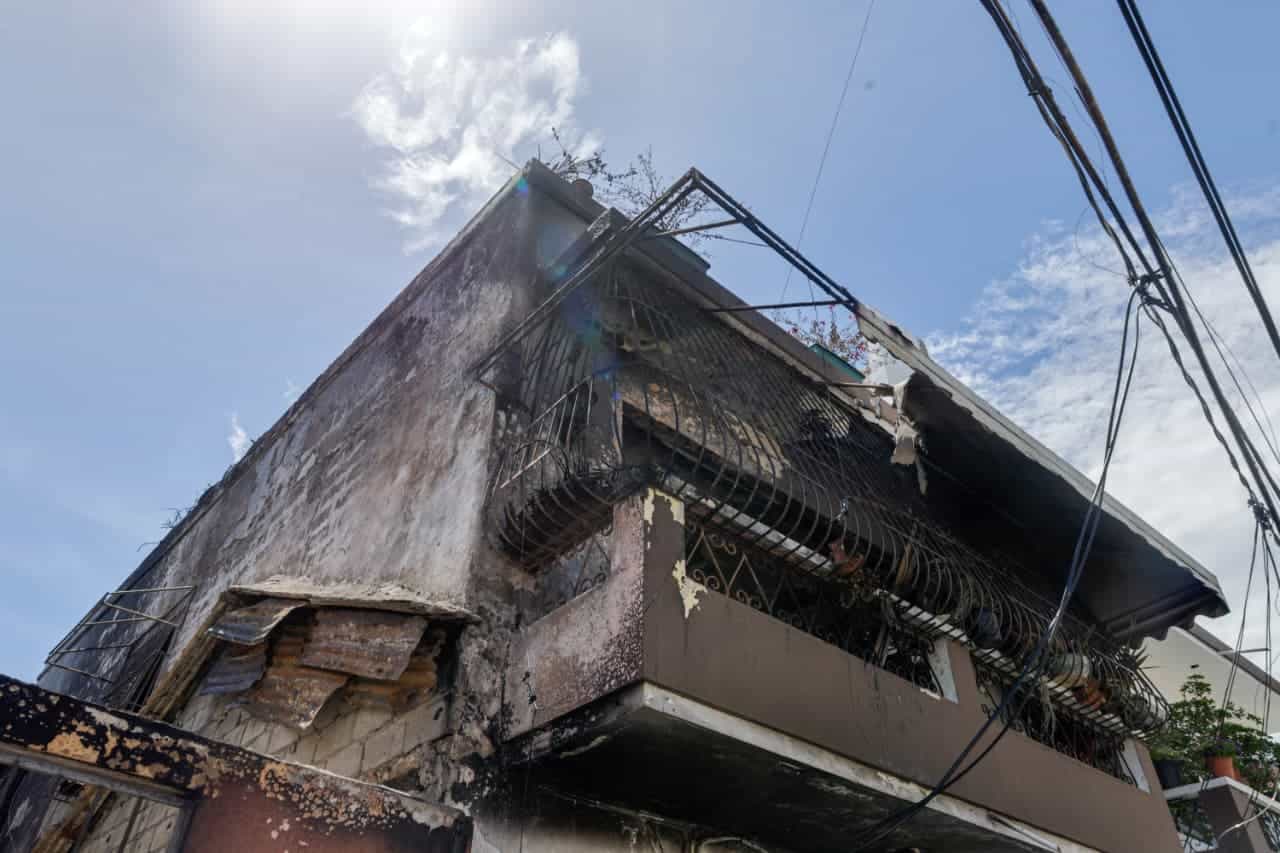 Otra vivienda, pero en el segundo nivel tambi&eacute;n fue afectada. 