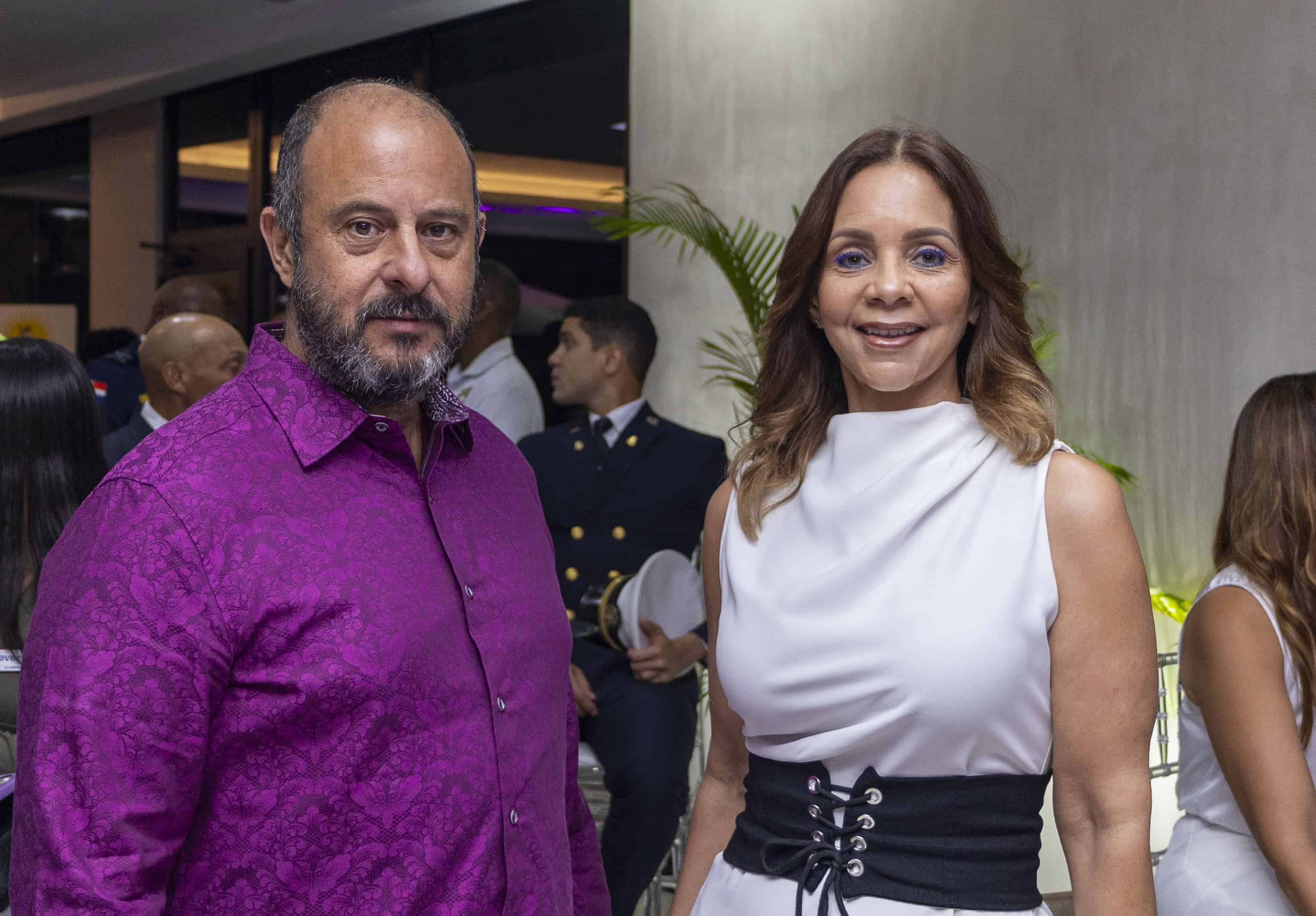 Claudine Nova y Juan Guzm&aacute;n Taveras.<br>