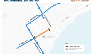 Intrant establece v&iacute;as alternas por peatonizaci&oacute;n de tramo de la calle Paul P. Harris este martes