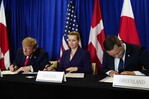 Estados Unidos, Dinamarca y Groenlandia firman en la ONU el acuerdo de seguridad
