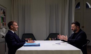 Macron se re&uacute;ne con Zelenski en Nueva York y le promete apoyo de cara al invierno