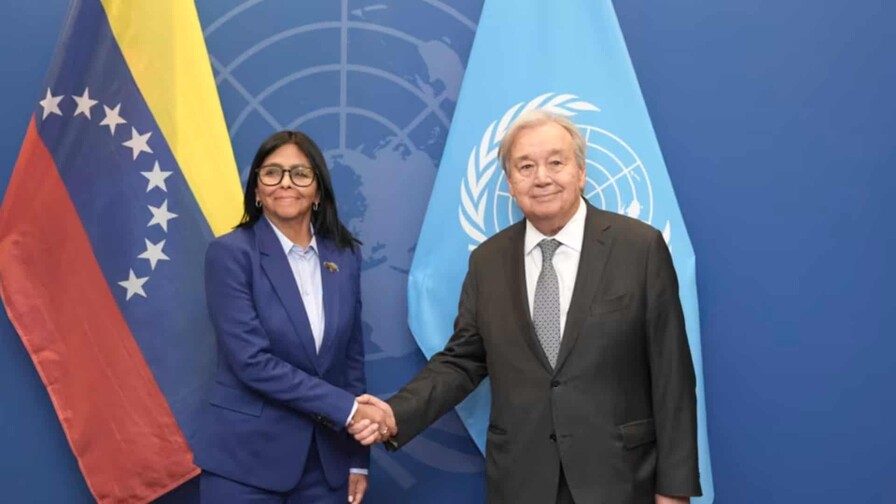 Guterres recibe a Delcy Rodríguez antes de su reunión con Trump y de intervenir en la ONU Guterres recibe a Delcy Rodríguez antes de su reunión con Trump y de intervenir en la ONU