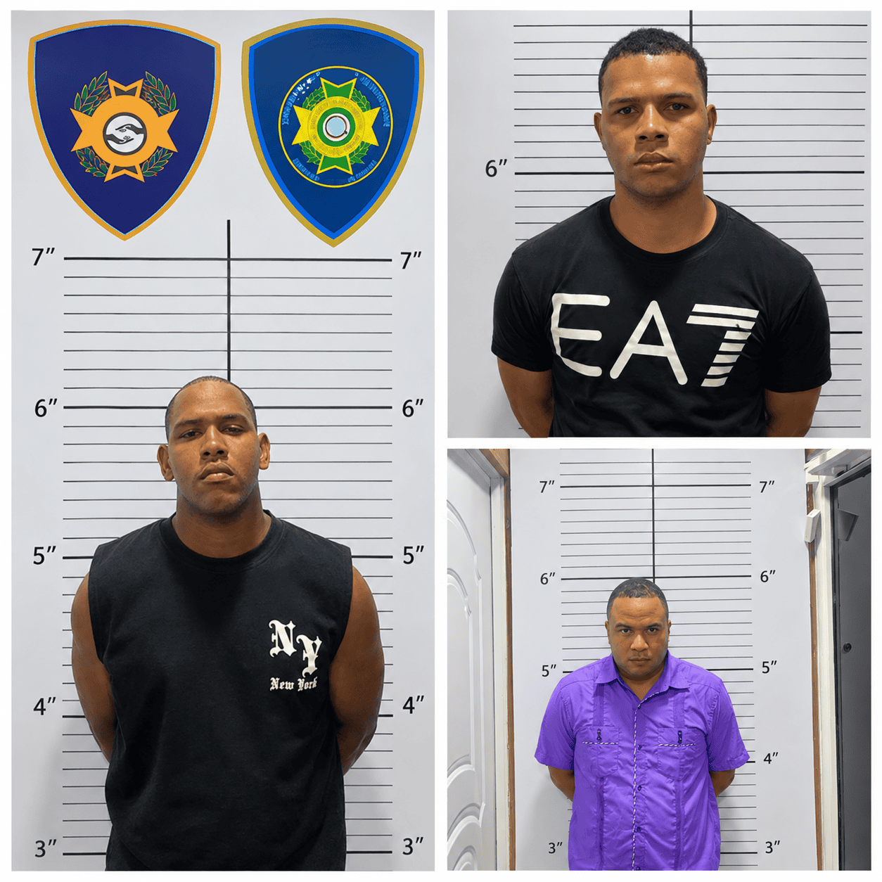 Phillips Michael Tejeda Vásquez, Juan Carlos Hernández y García Kevin Dariel Germán Troncoso, quienes están apresados.