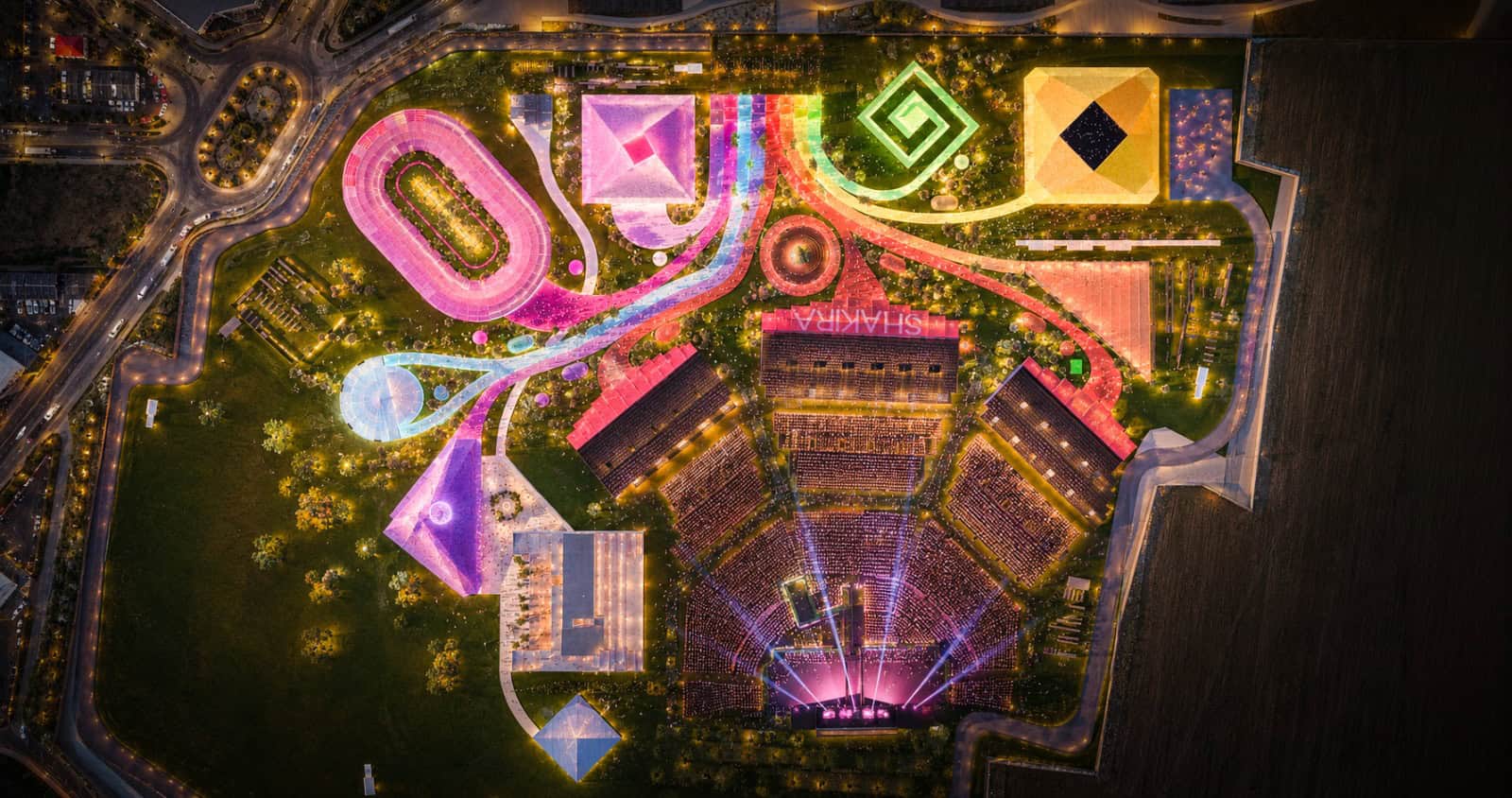 Macondo Park, la ciudad planteada por Shakira en el Iberdrola Music de Madrid.