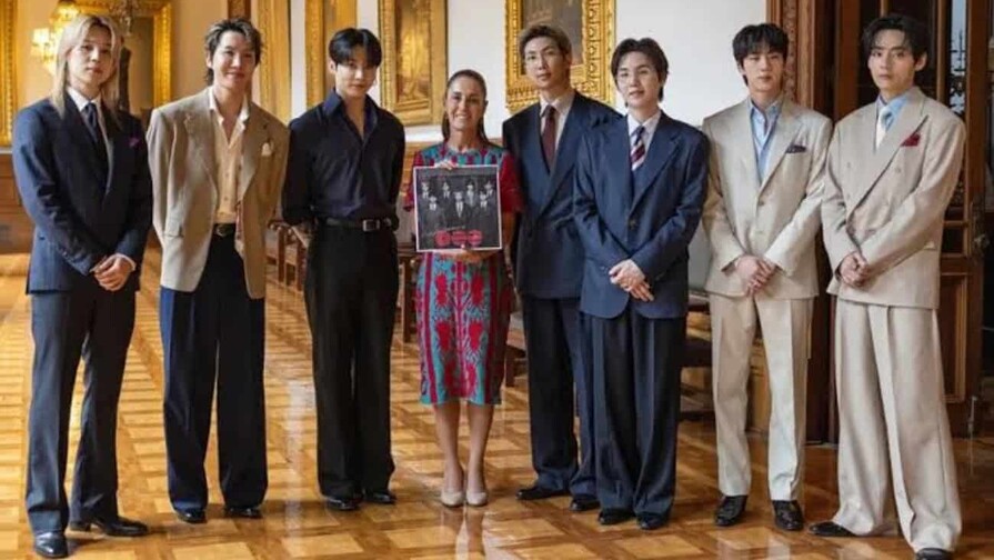 Claudia Sheinbaum confirma el regreso de BTS a M&eacute;xico en 2027