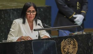 Delcy Rodr&iacute;guez dice en la ONU que habr&aacute; elecciones en Venezuela