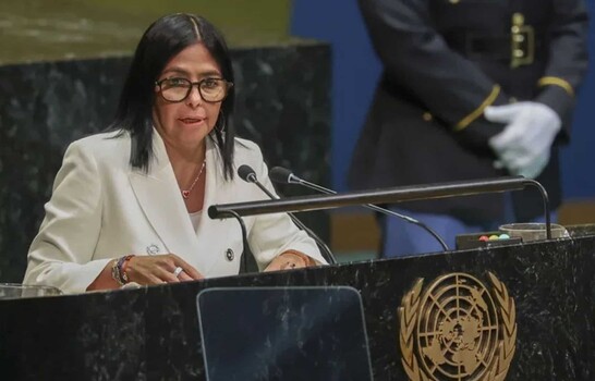 Delcy Rodr&iacute;guez dice en la ONU que habr&aacute; elecciones en Venezuela