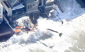 La costa de California sufre erosi&oacute;n y cient&iacute;ficos temen el impacto de El Ni&ntilde;o